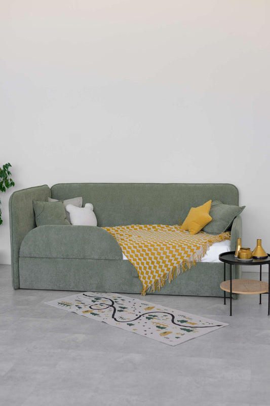 Children's bed Tim Comfort, size 90x200 cm, Green