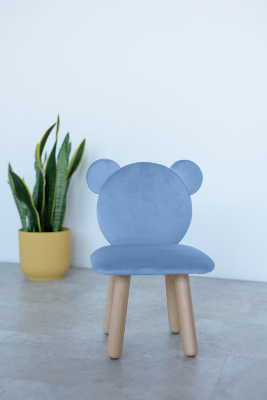 Children's soft chair Bear, 3-5 years old, 105-115 cm, Cyan