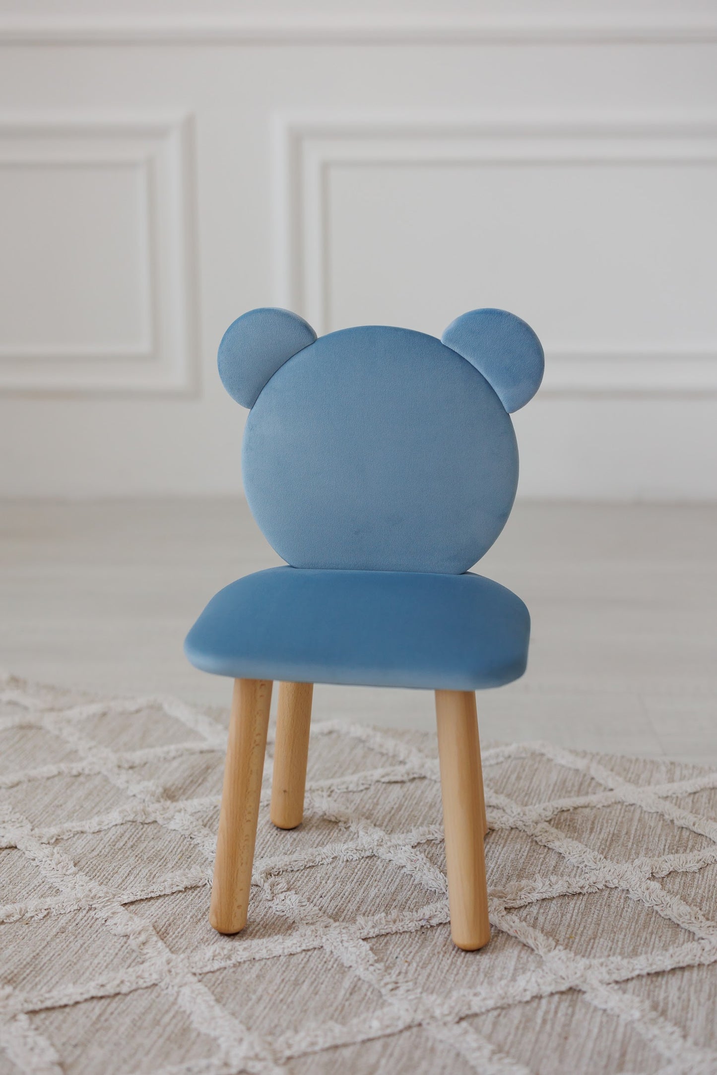 Children's soft chair Bear, 3-5 years old, 105-115 cm, Cyan