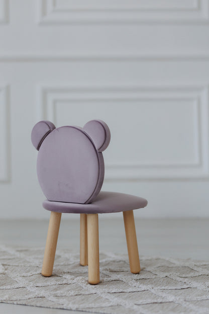 Children's soft chair Bear, 2-4 years old, 90-105 cm, Lilac
