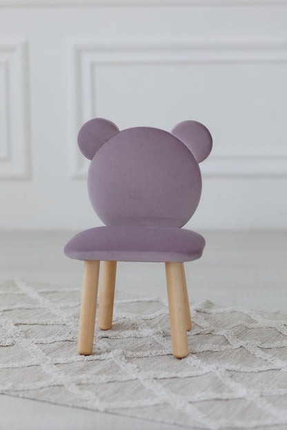 Children's soft chair Bear, 3-5 years old, 105-115 cm, Lilac
