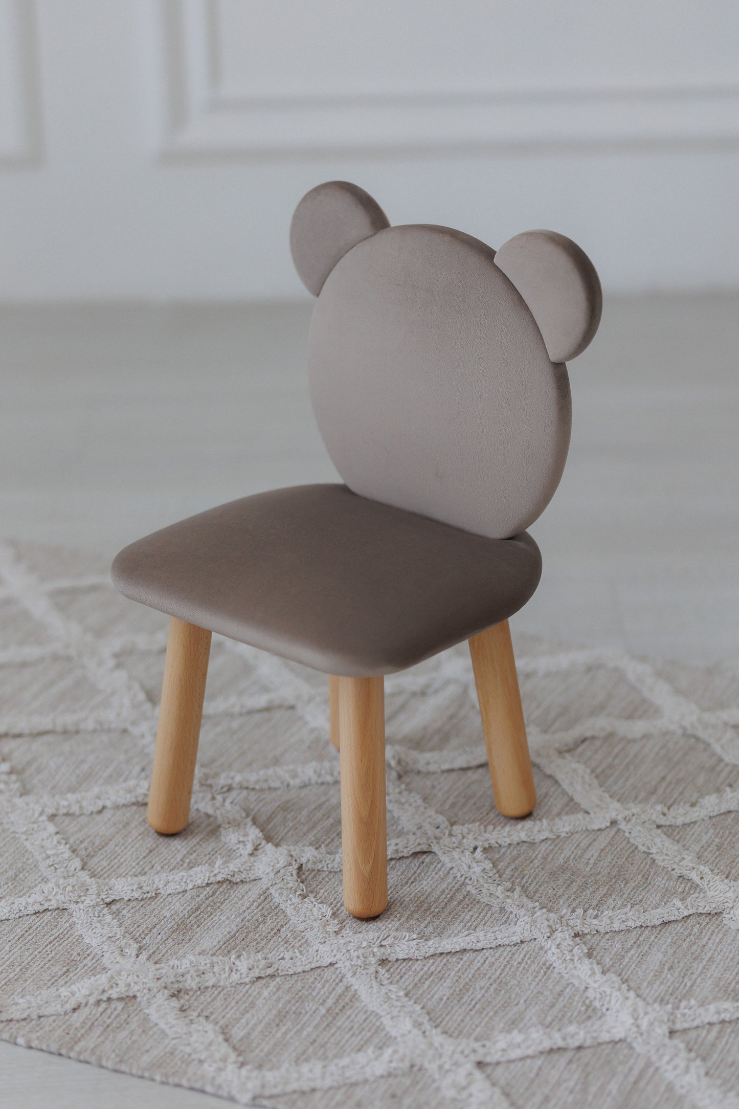 Children's soft chair Bear, 3-5 years old, 105-115 cm, Cappuccino