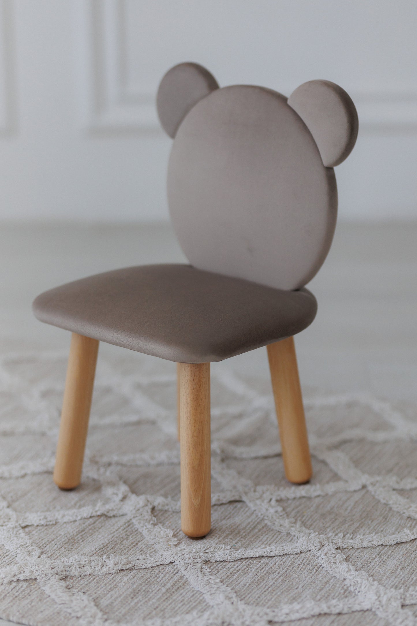 Children's soft chair Bear, 5-7 years old, 115-125 cm, Cappuccino