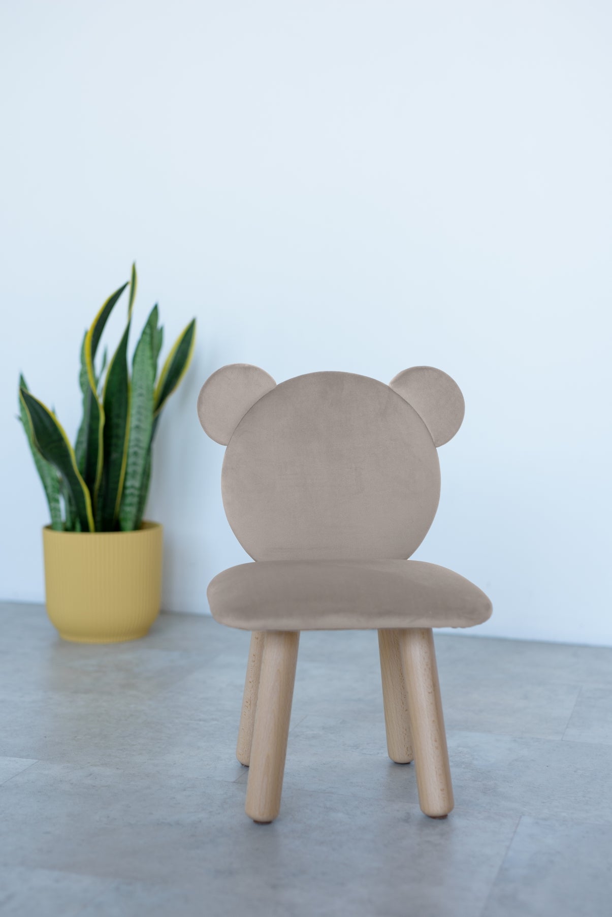 Children's soft chair Bear, 5-7 years old, 115-125 cm, Latte