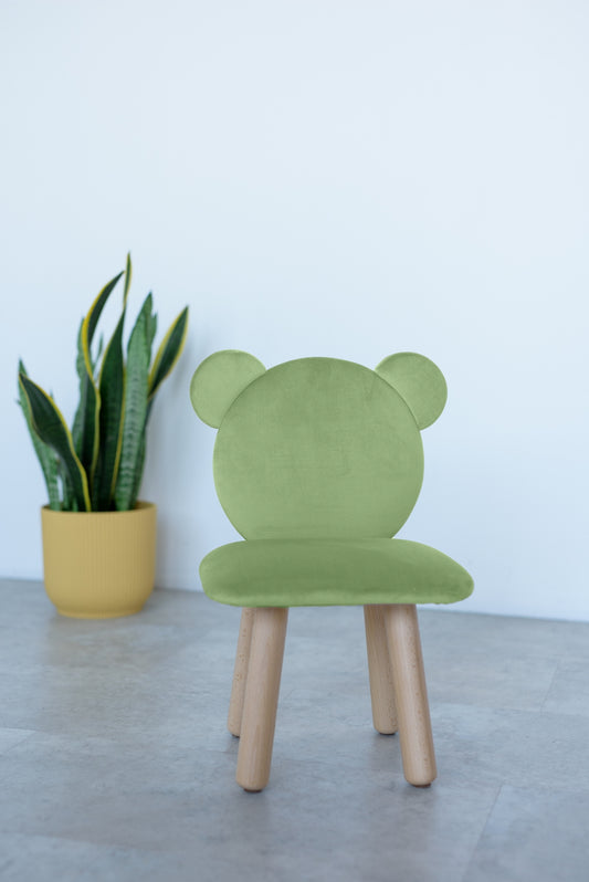Children's soft chair Bear, 3-5 years old, 105-115 cm, Olive