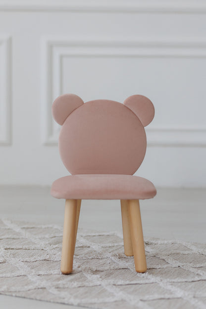 Children's soft chair Bear, 2-4 years old, 90-105 cm, Powdered
