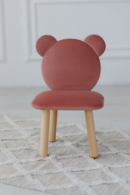 Children's soft chair Bear, 2-4 years old, 90-105 cm, Pink