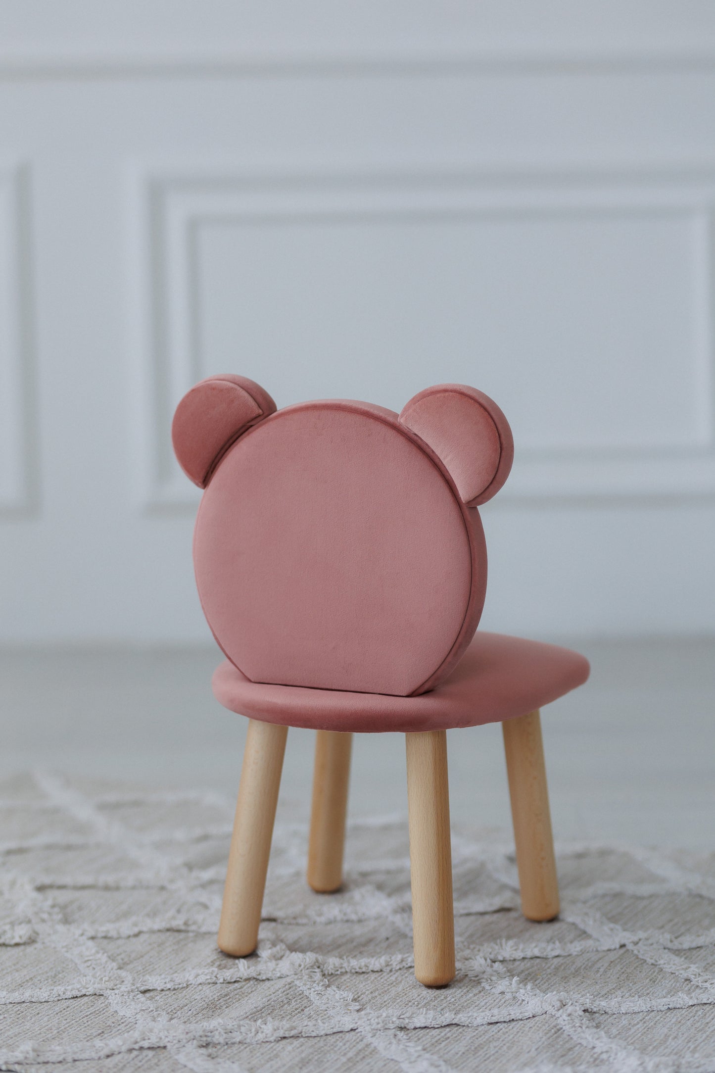 Children's soft chair Bear, 3-5 years old, 105-115 cm, Pink