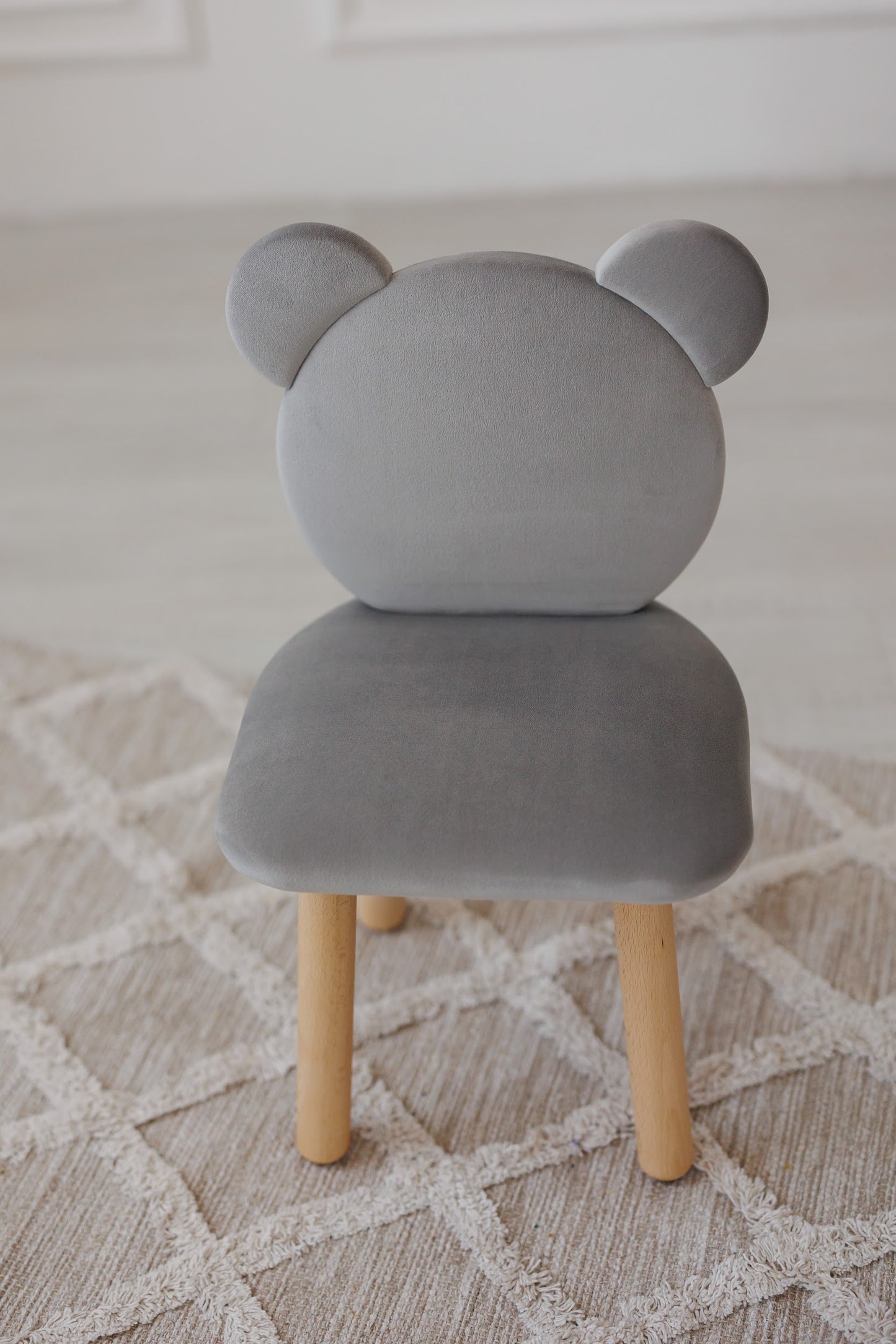 Children's soft chair Bear, 2-4 years old, 90-105 cm, Gray