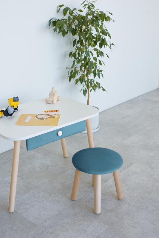 Kids stool, 2-4 years old, 90-105 cm, Denim