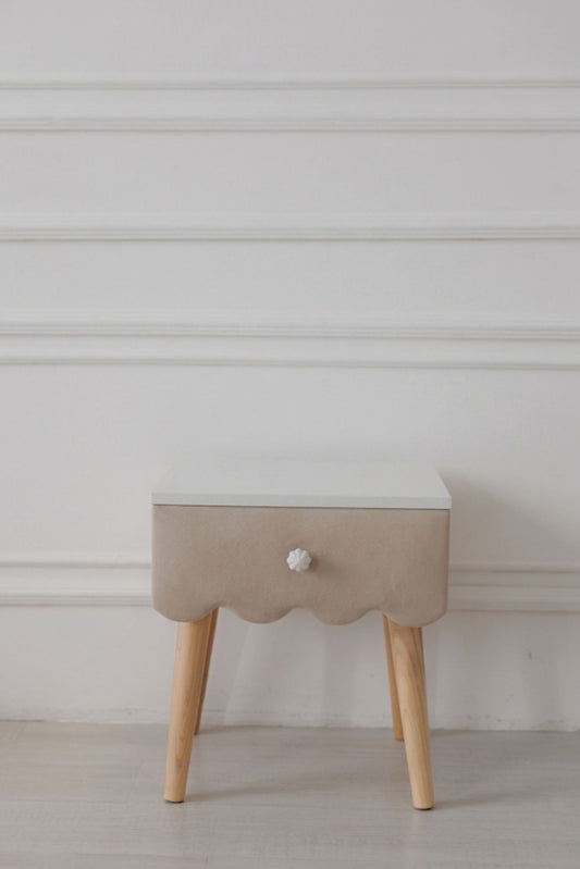 Kindernachtkastje, Beige