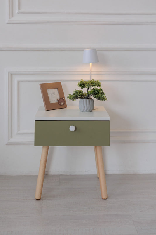 Dreamer Color bedside table, Olive